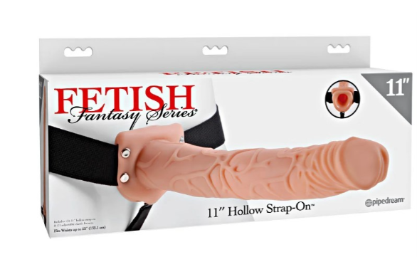 Arnés con Dildo Hueco Realístico 11″