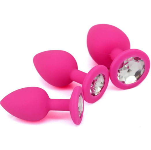 Plugs Silicone Rosado Joya · Kit
